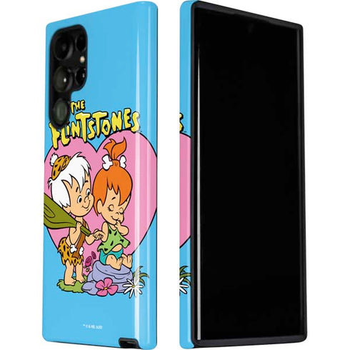 The Flinstones Bamm-Bamm and Pebbles Galaxy S22 Ultra Pro Case