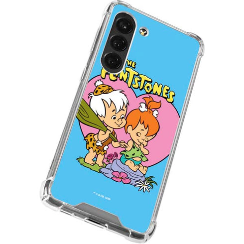 The Flinstones Bamm-Bamm and Pebbles Galaxy S23 Clear Case