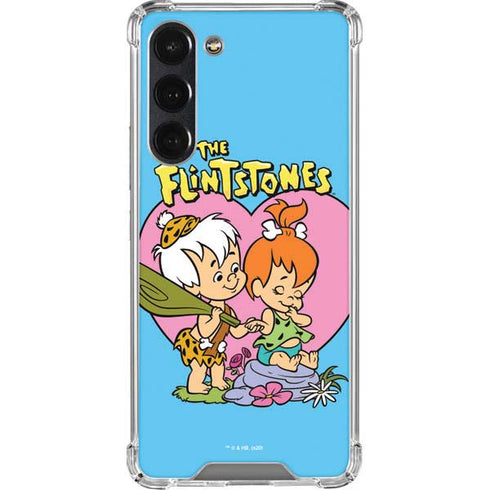 The Flinstones Bamm-Bamm and Pebbles Galaxy S23 Plus Clear Case