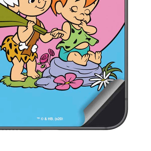 The Flinstones Bamm-Bamm and Pebbles Galaxy S23 Skin