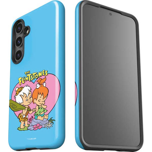 The Flinstones Bamm-Bamm and Pebbles Galaxy S24 Plus Impact Case