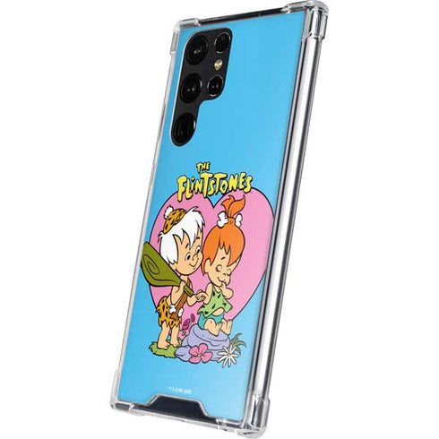 The Flinstones Bamm-Bamm and Pebbles Galaxy S24 Ultra Clear Case