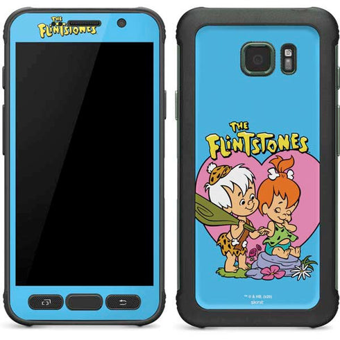 The Flinstones Bamm-Bamm and Pebbles Galaxy S7 Active Skin