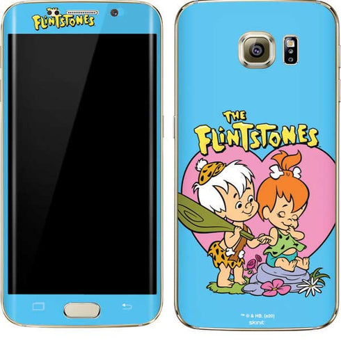 The Flinstones Bamm-Bamm and Pebbles Galaxy S7 Edge Skin