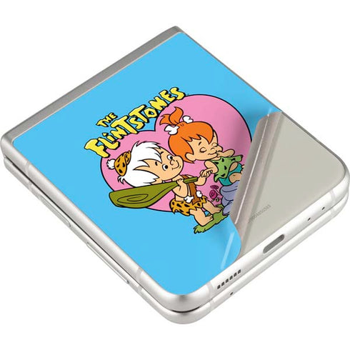 The Flinstones Bamm-Bamm and Pebbles Galaxy Z Flip3 5G Skin