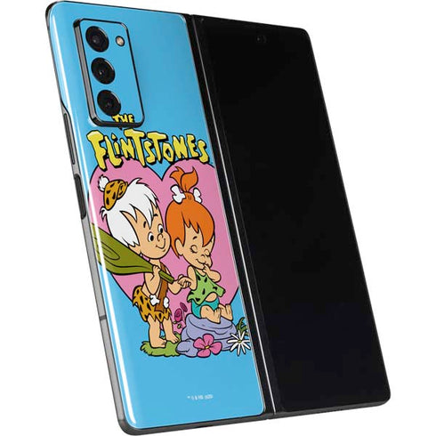 The Flinstones Bamm-Bamm and Pebbles Galaxy Z Fold2 5G Skin