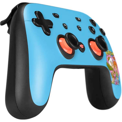 The Flinstones Bamm-Bamm and Pebbles Google Stadia Controller Skin