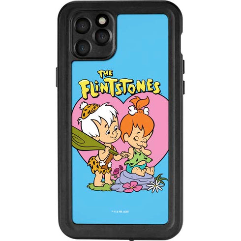 The Flinstones Bamm-Bamm and Pebbles iPhone 11 Pro Max Waterproof Case