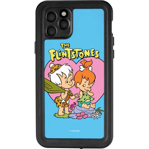 The Flinstones Bamm-Bamm and Pebbles iPhone 11 Pro Waterproof Case