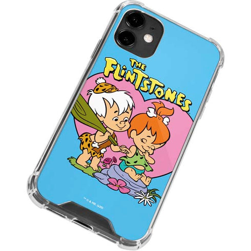 The Flinstones Bamm-Bamm and Pebbles iPhone 12 Clear Case