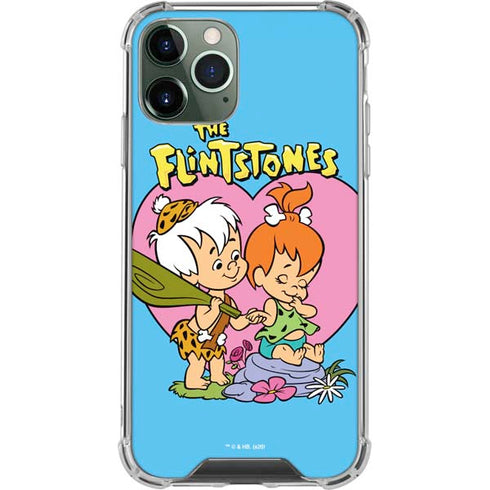 The Flinstones Bamm-Bamm and Pebbles iPhone 12 Pro Clear Case