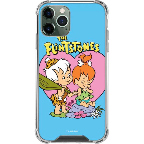 The Flinstones Bamm-Bamm and Pebbles iPhone 12 Pro Max Clear Case