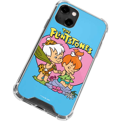 The Flinstones Bamm-Bamm and Pebbles iPhone 14 Clear Case