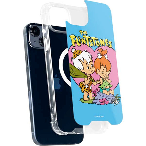 The Flinstones Bamm-Bamm and Pebbles iPhone 14 Plus MagSafe Case