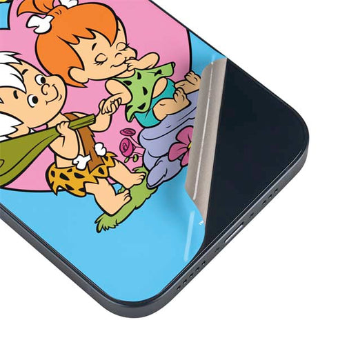 The Flinstones Bamm-Bamm and Pebbles iPhone 14 Plus Skin