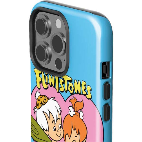 The Flinstones Bamm-Bamm and Pebbles iPhone 14 Pro Impact Case