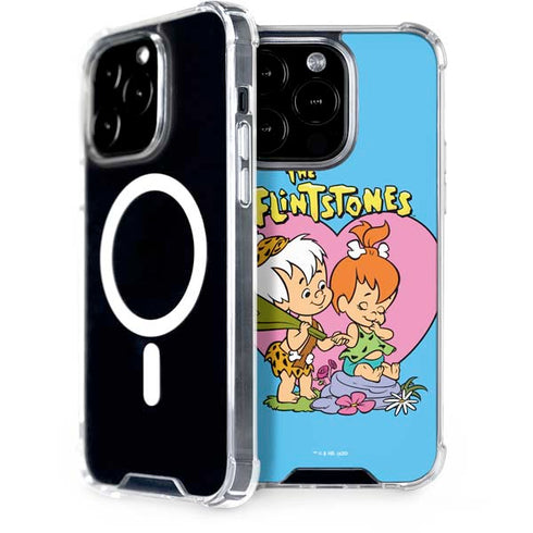 The Flinstones Bamm-Bamm and Pebbles iPhone 15 Pro MagSafe Case
