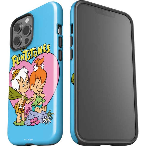 The Flinstones Bamm-Bamm and Pebbles iPhone 15 Pro Max Impact Case