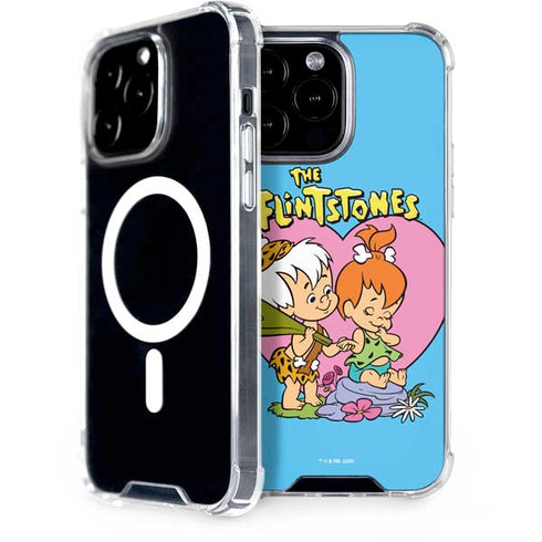 The Flinstones Bamm-Bamm and Pebbles iPhone 15 Pro Max MagSafe Case