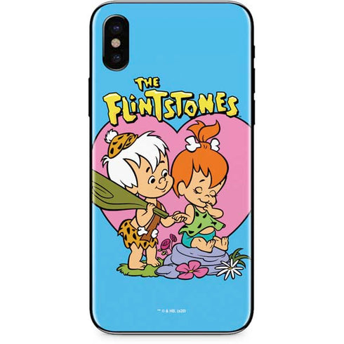 The Flinstones Bamm-Bamm and Pebbles iPhone XS Max Skin
