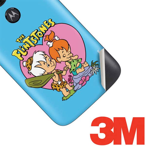 The Flinstones Bamm-Bamm and Pebbles Moto E5 Play Skin