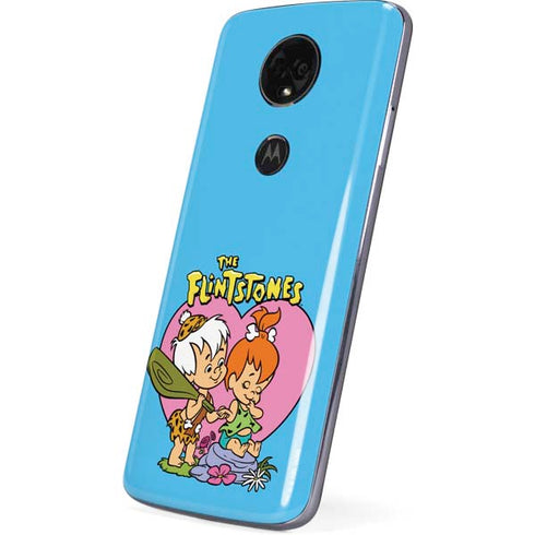 The Flinstones Bamm-Bamm and Pebbles Moto E5 Plus Skin