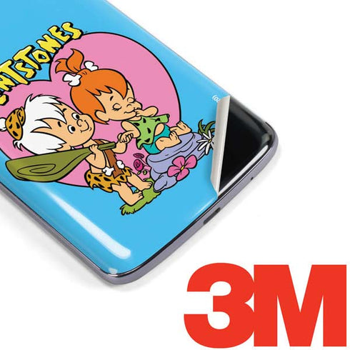 The Flinstones Bamm-Bamm and Pebbles Moto E5 Plus Skin