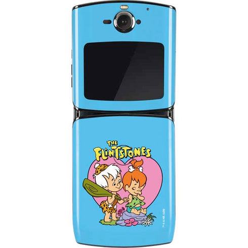 The Flinstones Bamm-Bamm and Pebbles Motorola RAZR Skin