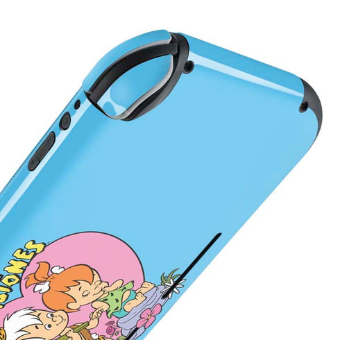 The Flinstones Bamm-Bamm and Pebbles Nintendo Switch Lite Skin