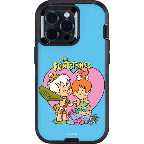 The Flinstones Bamm-Bamm and Pebbles Otterbox Defender iPhone Skin
