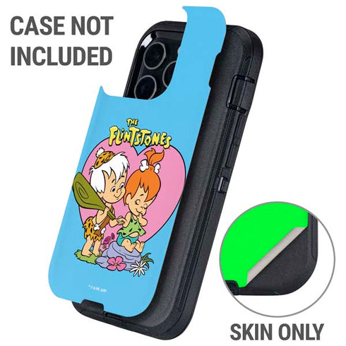 The Flinstones Bamm-Bamm and Pebbles Otterbox Defender iPhone Skin