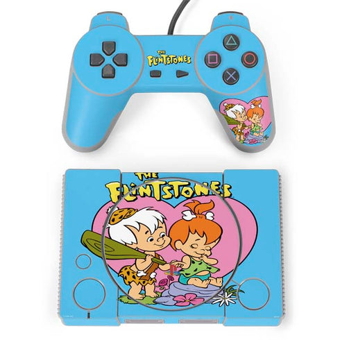 The Flinstones Bamm-Bamm and Pebbles PlayStation Classic Bundle Skin