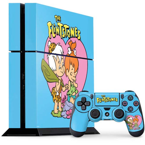 The Flinstones Bamm-Bamm and Pebbles PS4 Console and Controller Bundle Skin