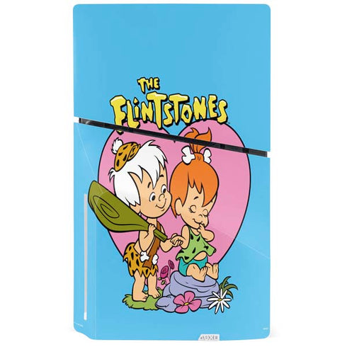 The Flinstones Bamm-Bamm and Pebbles PS5 Slim Disk Console Skin