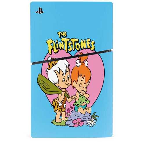 The Flinstones Bamm-Bamm and Pebbles PS5 Slim Digital Edition Bundle Skin
