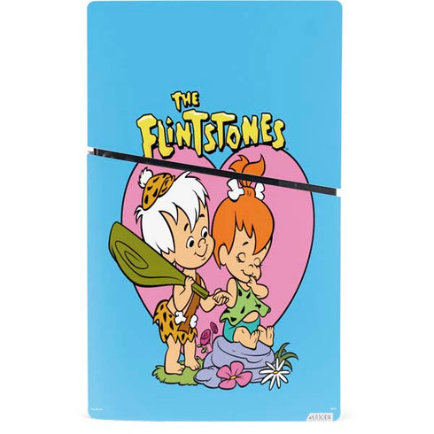 The Flinstones Bamm-Bamm and Pebbles PS5 Slim Digital Edition Console Skin