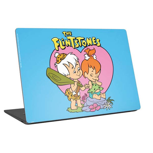 The Flinstones Bamm-Bamm and Pebbles Universal Laptop 17in (13.8 x 10in) Skin