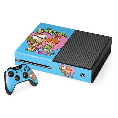 The Flinstones Bamm-Bamm and Pebbles Xbox One Console and Controller Bundle Skin