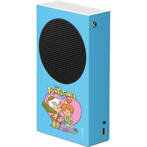 The Flinstones Bamm-Bamm and Pebbles Xbox Series S Console Skin