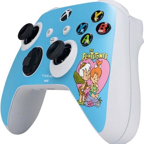 The Flinstones Bamm-Bamm and Pebbles Xbox Series S Controller Skin