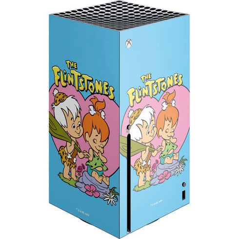 The Flinstones Bamm-Bamm and Pebbles Xbox Series X Console Skin