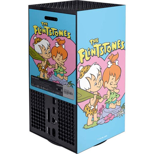The Flinstones Bamm-Bamm and Pebbles Xbox Series X Console Skin
