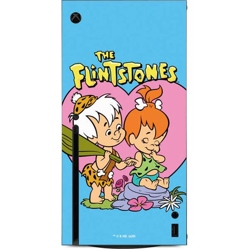 The Flinstones Bamm-Bamm and Pebbles Xbox Series X Console Skin