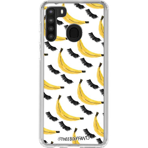 Bouffants and Broken Hearts Banana Lash Galaxy A21 Clear Case