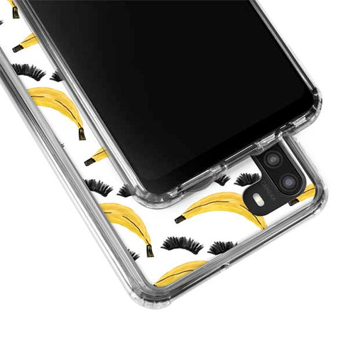 Bouffants and Broken Hearts Banana Lash Galaxy A21 Clear Case