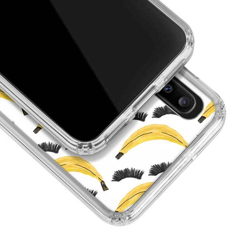 Bouffants and Broken Hearts Banana Lash Galaxy A30 Clear Case