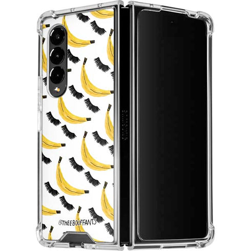 Bouffants and Broken Hearts Banana Lash Galaxy Z Fold4 5G Clear Case