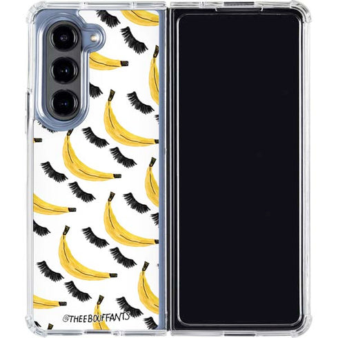 Bouffants and Broken Hearts Banana Lash Galaxy Z Fold5 5G Clear Case