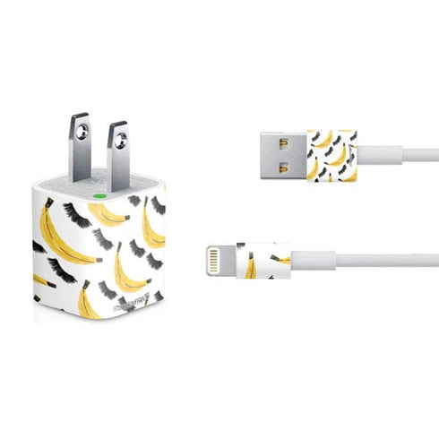 Bouffants and Broken Hearts Banana Lash iPhone Charger (5W USB) Skin