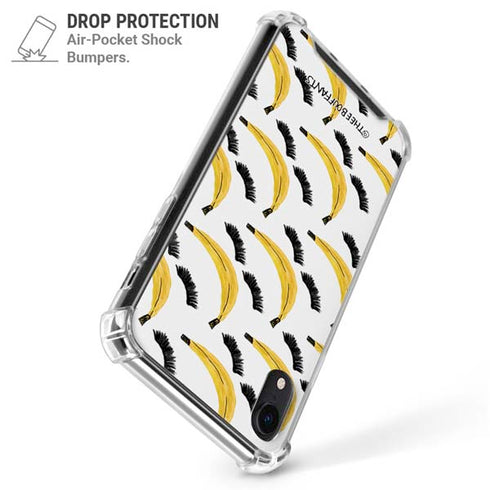 Bouffants and Broken Hearts Banana Lash iPhone XR Clear Case